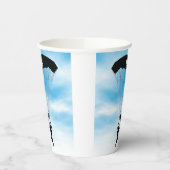 Skydiving Parachuting Design Cup Papieren Bekers (Links)