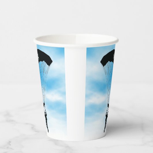 Skydiving Parachuting Design Cup Papieren Bekers (Links)