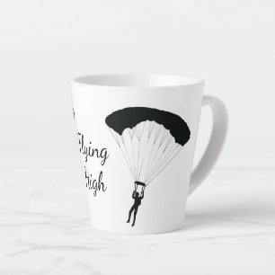 Skydiving Parachuting Design Latte Cup Latte Mok
