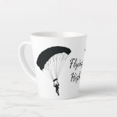 Skydiving Parachuting Design Latte Cup Mok (Linkerhoek)