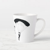 Skydiving Parachuting Design Latte Cup Mok (Rechts)