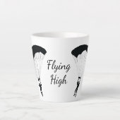 Skydiving Parachuting Design Latte Cup Mok (Voorkant)