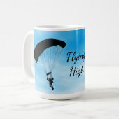 Skydiving Parachuting Design Mok (Voorkant links)