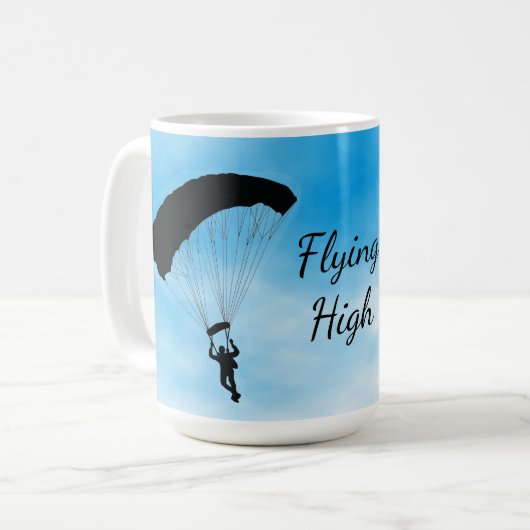 Skydiving Parachuting Design Mok (Voorkant links)