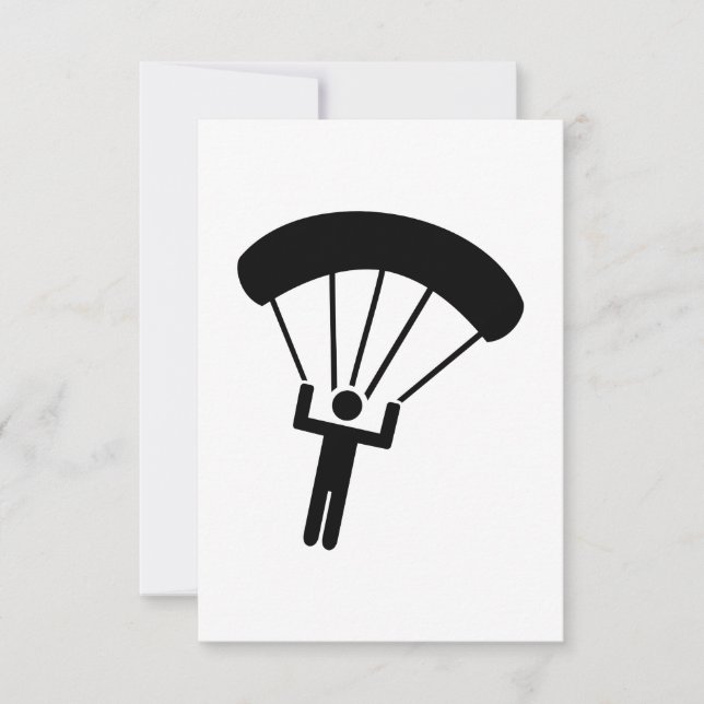 Skydiving-pictogram (Voorkant)