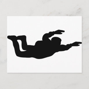 skydiving-pictogram briefkaart