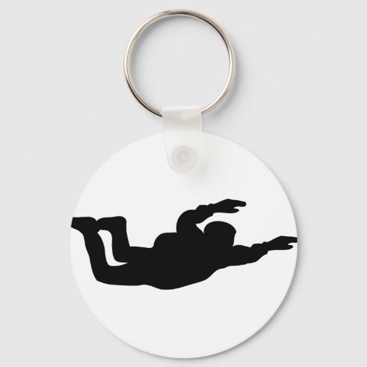 skydiving-pictogram sleutelhanger (Voorkant)