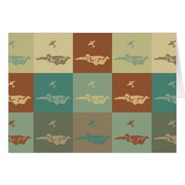 Skydiving Pop Art (Voorkant Horizontaal)
