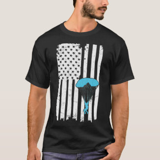 Skydiving Quote voor een Patriottische Parachutist T-shirt