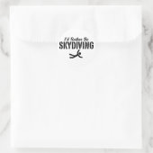 Skydiving Ronde Sticker (Tas)