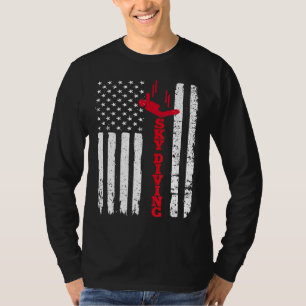 Skydiving Shirt USA Amerikaanse vlag Sport Dive