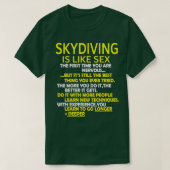 Skydiving Skydiver Parachute Parachuting T-shirt (Design voorkant)