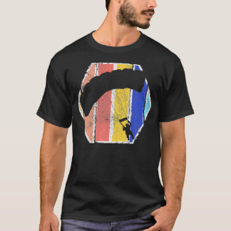 Skydiving Sunset Retro Parachuting Premiu T-shirt