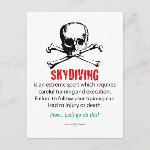 Skydiving Training Briefkaart