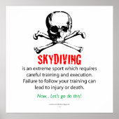 Skydiving Training Poster (Voorkant)