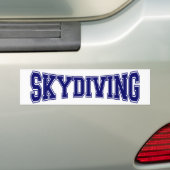 Skydiving University Style Bumpersticker (Op auto)