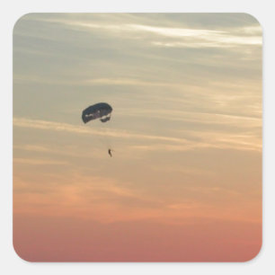 Skydiving Vierkante Sticker