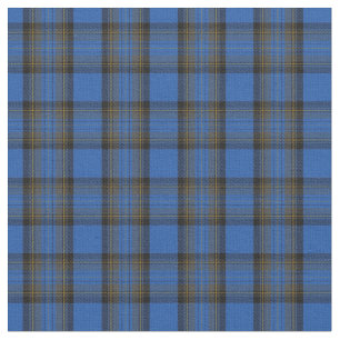 Skye Blue Tartan Pattern Stof
