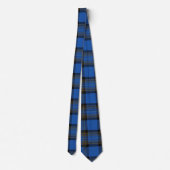 Skye Blue Tartan Pattern Stropdas (Achterkant)