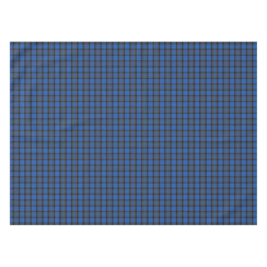 Skye Blue Tartan Pattern Tafelkleed (Voorkant (Horizontaal))