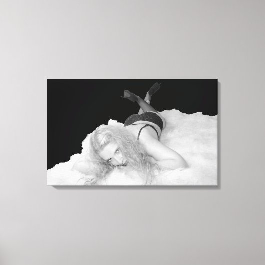 Skye Delamey beer tapijt Canvas Afdruk (Voorkant)