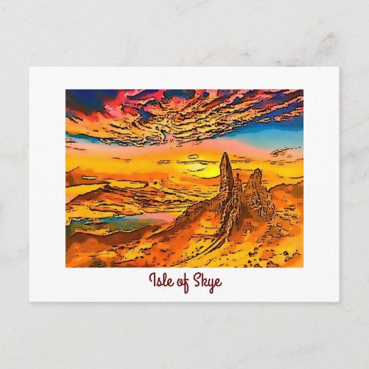 Skye old man of storr Scotland Briefkaart (Voorkant)
