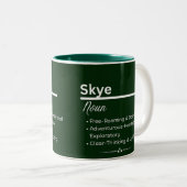 Skye Personalized Name Coffee Mug Tweekleurige Koffiemok (Voorkant rechts)