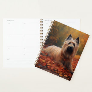 Skye Terrier à l'automne Feuilles automne Inspire