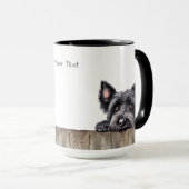 Skye Terrier Chien Mug (Devant droit)