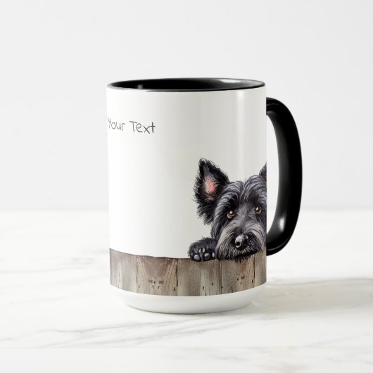 Skye Terrier Chien Mug (Devant droit)