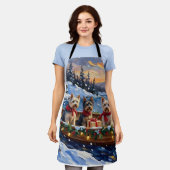 Skye Terrier Christmas Boat Holiday Schort (Gedragen)