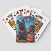 Skye Terrier Halloween Spooky Pokerkaarten (Achterkant)