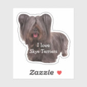 Skye Terrier Hondenras uitsparing Sticker (Vel)