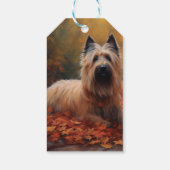 Skye Terrier in Herfst laat Herfst inspireren Cadeaulabel (Achterkant)