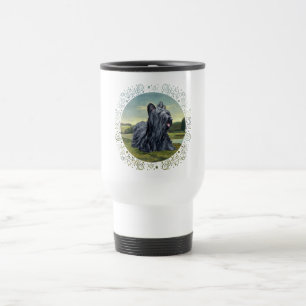 Skye Terrier in Landschaps Reis Mok
