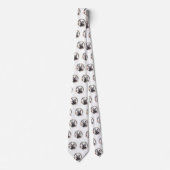 Skye Terrier Kerstkrans Feestelijke Pup Stropdas (Voorkant)