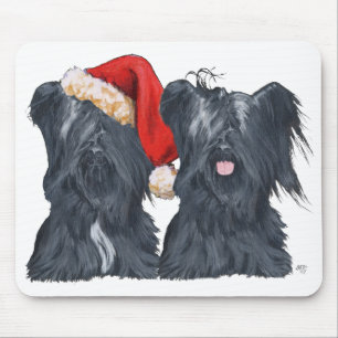 Skye Terrier Kerstman Muismat
