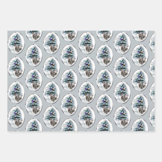 Skye Terrier Kerstmis Inpakpapier Vel (Voorkant)