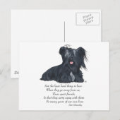 Skye Terrier Memory Briefkaart (Voorkant / Achterkant)