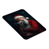 Skye Terrier met Sinterklaas Feestelijke Kerstmis Magneet (Rechterzijde)