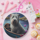 Skye Terrier op een peddel: Een Schilderachtig avo Papieren Bordje (Feest)