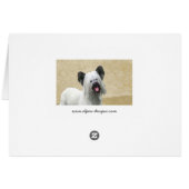 Skye Terrier Painting - Cute Original Dog Art (Achterkant Horizontaal)