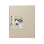 Skye Terrier Painting - Cute Original Dog Art Note Notitieblok (Gedraaid)