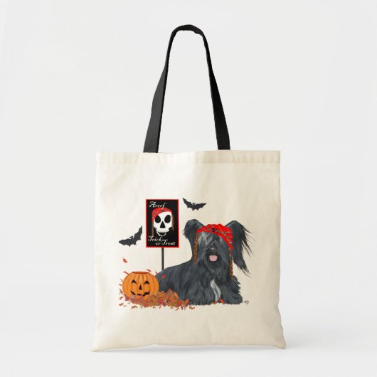 Skye Terrier Pirate for Halloween Tote Bag (Voorkant)