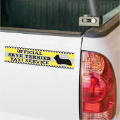 Skye Terrier Taxi Service Bumpersticker (Op Truck)