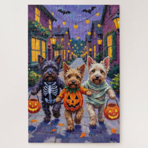Skye Terrier Trick-or-Treating Halloween Kostuums Legpuzzel