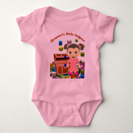 Skye's onbeperkte "Granny's kleine helpermeisje" Romper