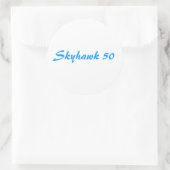 Skyhawk 50 ronde sticker (Tas)