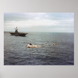 Skylab 2 Splashdown & Recovery Poster