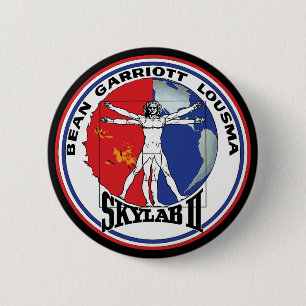 Skylab 2 Vitruvian Man Mission Patch Logo Ronde Button 5,7 Cm